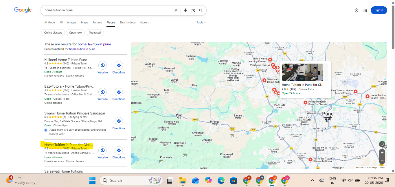 Learning Potato ranking in Google local results